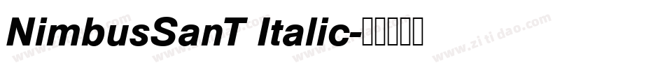 NimbusSanT Italic字体转换